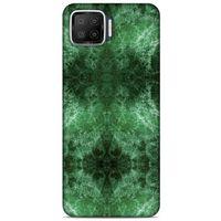Mermer Desenli (12) Tema Koruyucu Silikon Yeşil Oppo A73 Kılıf