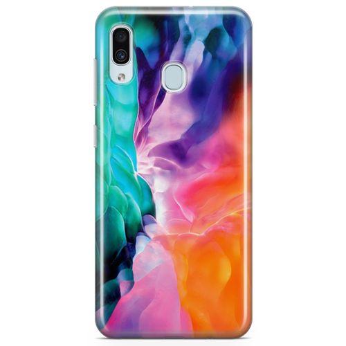 Samsung Galaxy A20 Kılıf Perdeler Arka Kapak Koruma Desenli Full Koruyucu