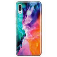 Samsung Galaxy A20 Kılıf Perdeler Arka Kapak Koruma Desenli Full Koruyucu