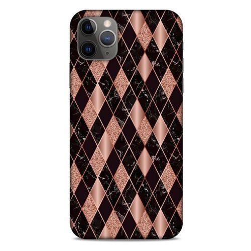 Mermer Desenli (25) Tema Antişok Kapak Rose Gold Apple Iphone 11 Pro Max Kılıf