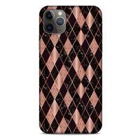 Mermer Desenli (25) Tema Antişok Kapak Rose Gold Apple Iphone 11 Pro Max Kılıf