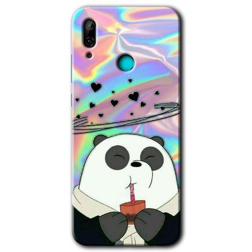 Huawei P smart 2019 Kılıf Baskılı Kapak - Milkshake Panda +Tam Ekran Koruyucu