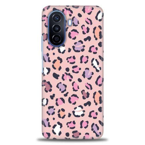 Tecno Spark 8C Kılıf HD Baskılı Kılıf - Pembe Leopar + Tam Ekran Koruyucu