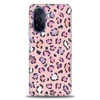 Tecno Spark 8C Kılıf HD Baskılı Kılıf - Pembe Leopar + Tam Ekran Koruyucu