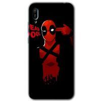 Huawei Y6 2019 Kılıf HD Desen Baskılı Arka Kapak + Temperli Cam - DeadPool 4