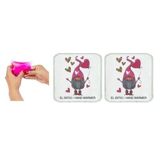 2 Adet Kalpli Noel Cücesi Cep Sobası,El Isıtıcı,Sıcak Su Torbası Pvc  10X9,5Cm