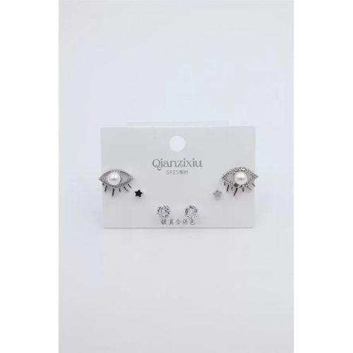 Çoklu Set Küpe - Gümüş