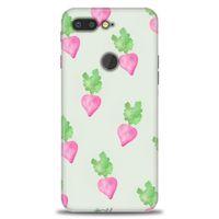 General Mobile GM 9 Pro Kılıf HD Baskılı Kılıf - Pembe Havuçlar + Tam Ekran Koruyucu