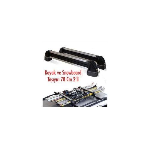 Oto Kayak Snowboard Taşıyıcı 2 li Kilitli 78 cm