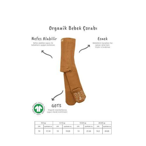 Eğitici Oyuncak Bistyle Tekli Kaymaz Mix Havlu Külotlu Çorap BS50501M Hardal