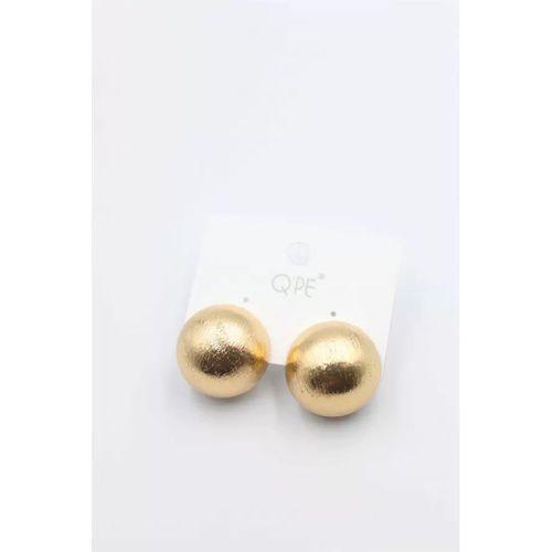 Mat Top Küpe - Altın