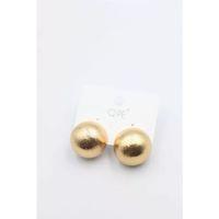 Mat Top Küpe - Altın