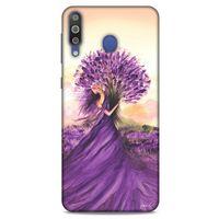 Y.Liva-2021 Özel Seri Lavanta Samsung Galaxy M30 Kılıf Silikon Kapak