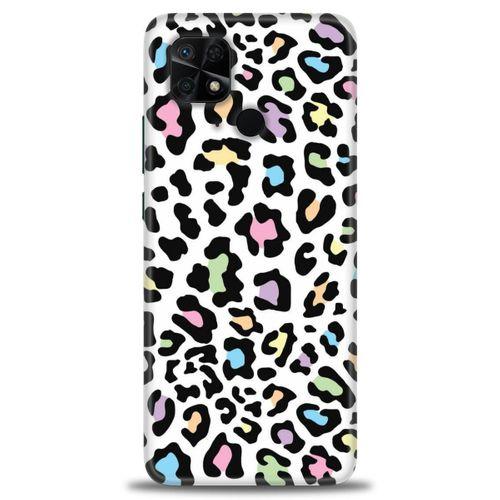 Xiaomi Redmi 10C Kılıf HD Baskılı Kılıf - Renkli Leopar + Tam Ekran Koruyucu