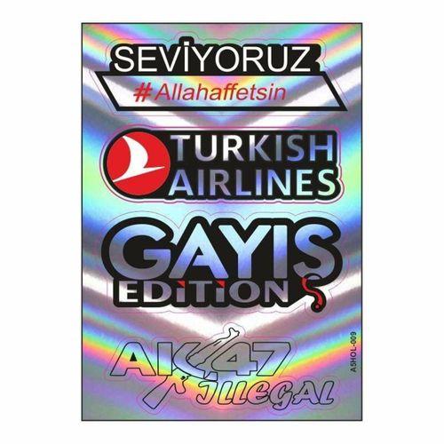 SEVGENT A5 Hologram Sticker 079 Tek Paket Çoklu