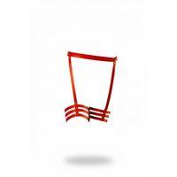 Kırmızı Jartiyer Harness Deri Zımba Detaylı Bacak Aksesuarı - Brf129