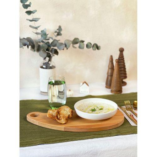 NOBLERAVEN DESIGN Doğal Ahşap Kesme Tahtası ve Sunum Tahtası, Kayın Ağacı