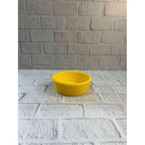 Yuvarlak Çerezlik Sarı Canlı Renkli Dekoratif Sunum Kasesi