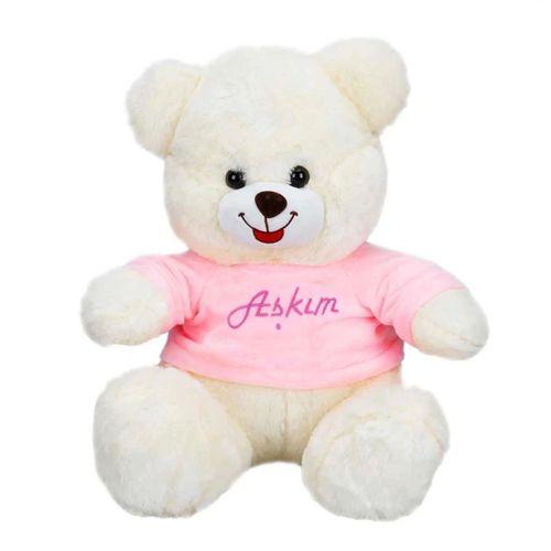 Çocuk Sunman T-Shirtlü Oturan Peluş Ayı