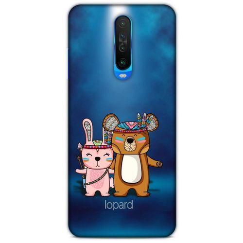Xiaomi Redmi K30 Kılıf FunnyMaX (2) Kabı Lacivert Beyaz
