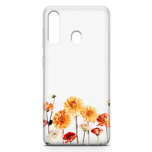 Samsung Galaxy A20s Kılıf Buket Çiçek Arka Kapak Koruma Desenli Full Koruyucu