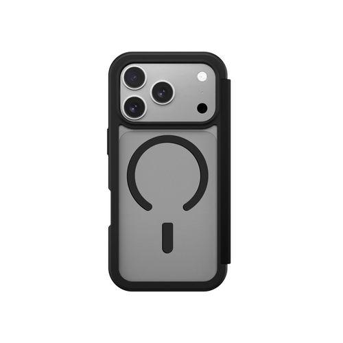 Apple iPhone 17 Pro PU Kartlıklı Kapaklı Amazingthing Glamour Foilo Serisi Kılıf