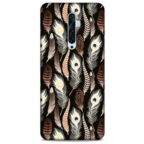 Oppo Reno 2z Kılıf Desenli Özel Seri Tüyler (8) Baskılı Kılıf