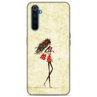 Lopard Oppo Realme 6 Uyumlu Kılıf Sürreal Yüzler ♀ (38) Neo Hybrid Kılıf Desenli