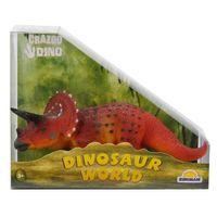 Dinozor Figür - Triceratops-Turuncu Noktalı