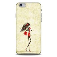 Lopard Apple Iphone 6S Plus Uyumlu Kılıf Sürreal Yüzler ♀ (38) Neo Hybrid Kılıf Desenli