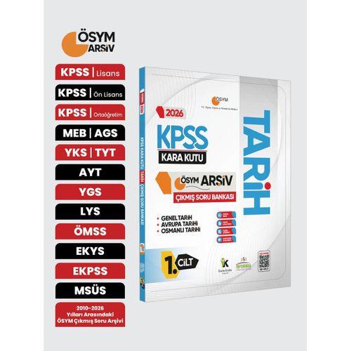 2026 KPSS Tarihin Kara Kutusu 1 Cilt ÖSYM Çıkmış Soru Havuzu Bankası Konu Özetli Dijital Çözümlü