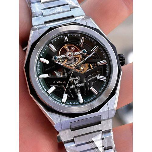 Raymond Çelik Kordon Otomatik Mekanizma 2 Yıl Garantil 5 Atm Erkek Kol Saati+Bileklik RMD.11