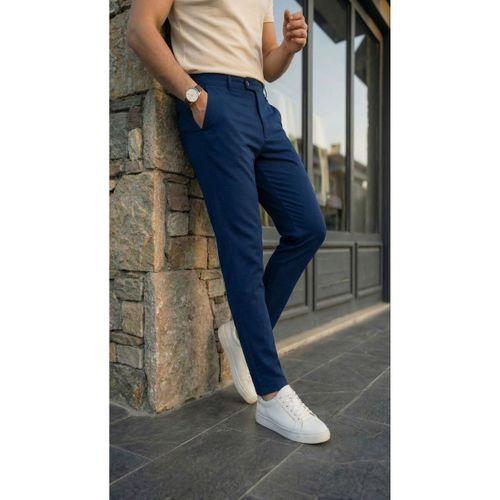 Erkek Slim Fit Dilli Kumaş Pantolon