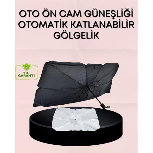 Uv Korumalı Şemsiye Tipi Oto Güneşliği - Geniş Araç Uyumu