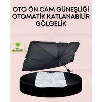 Uv Korumalı Şemsiye Tipi Oto Güneşliği - Geniş Araç Uyumu