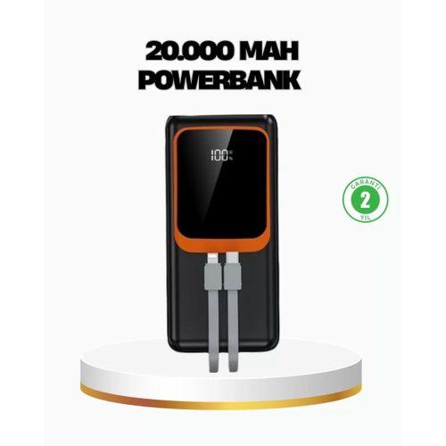 Powerbank 20000 Mah 22.5w Hızlı Şarjlı Ve Kompakt Çoklu Kablo Çıkışlı