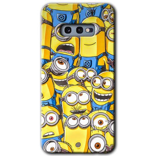 Potkal Hediye Fabrikası Samsung Galaxy S10e HD Baskılı Kılıf + 9D Tam Ekran Koruyucu - Minion Ordusu