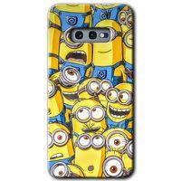 Potkal Hediye Fabrikası Samsung Galaxy S10e HD Baskılı Kılıf + 9D Tam Ekran Koruyucu - Minion Ordusu