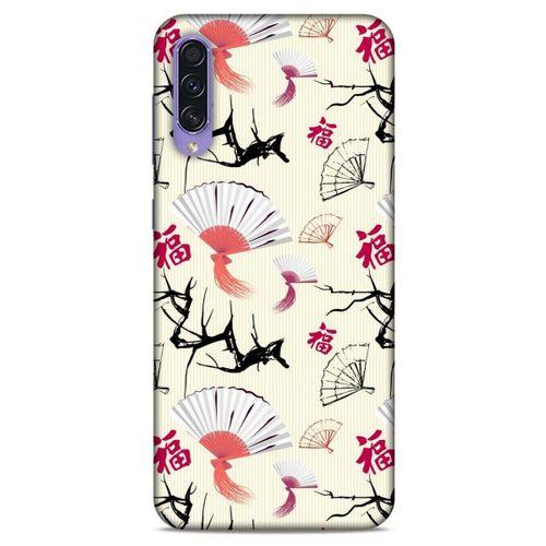 Samsung Galaxy A50s Kılıf Japonya (44) Tough Armor Kılıf Japon Yelpazesi Çiçeği