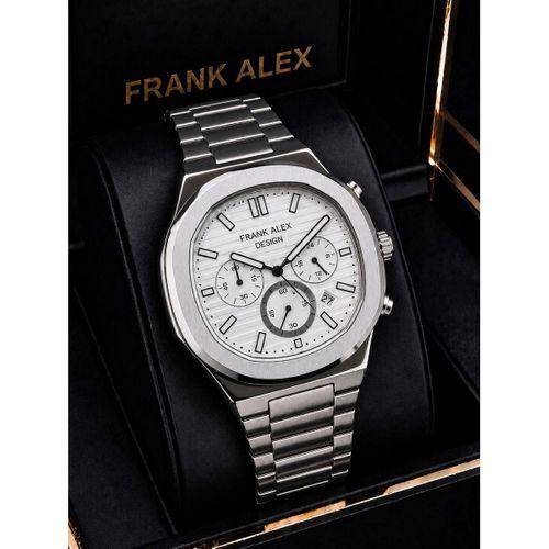 Frank Alex Design Erkek Kol Saati Çelik Kordon Takvimli Kadran Şık Premium 2 Yıl Garantili E07275.1