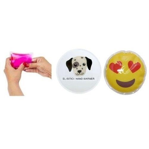 Kalp Emoji,Köpek Cep Sobası,El Isıtıcı,2 Adet Sıcak Su Torbası Pvc 9Cm