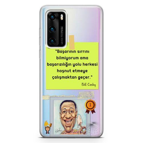 Huawei P40 Kılıf Caps Bill Cosby Arka Kapak Koruma Desenli Full Koruyucu