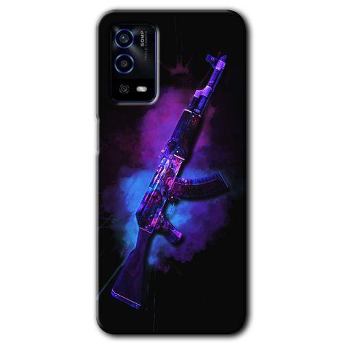 MRCİLETİSİM Oppo A55 Kılıf HD Desen Baskılı Arka Kapak + Temperli Cam - AK