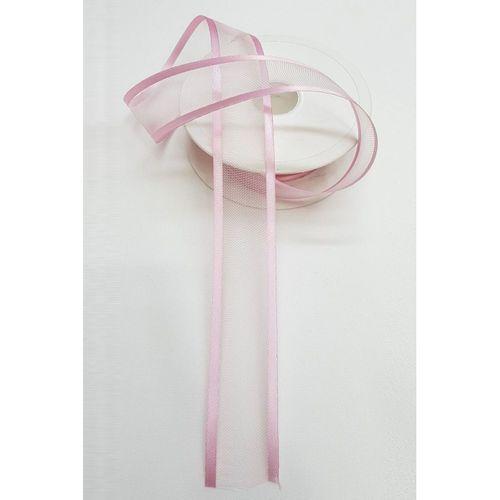 Bebe Pembe Organze Saten Kurdele 2,5Cm