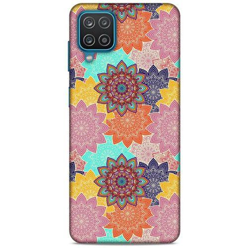 Lopard Samsung Galaxy A12 Uyumlu Kılıf Ethnic Culture (16) Kalın Kılıf