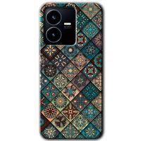 Vivo Y35s Kılıf HD Desen Baskılı Arka Kapak - Mat Mandala