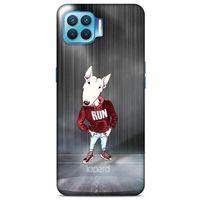 Oppo Reno 4 Lite Kılıf FunnyMaX (41) Tank Kılıf Gri Bull Teriyer