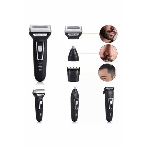 3'lü Set Saç Sakal Kesme Traş Makinesi Burun Kılı Alma Tıraş Makinesi