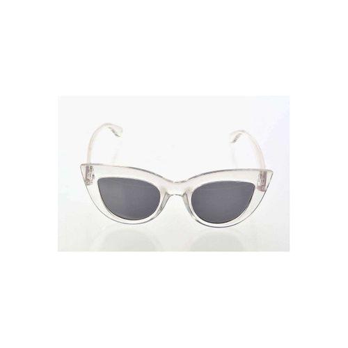 Şeffaf Beyaz Çerçeve Cat Eye Kadın Güneş Gözlüğü - Moda Gözlük