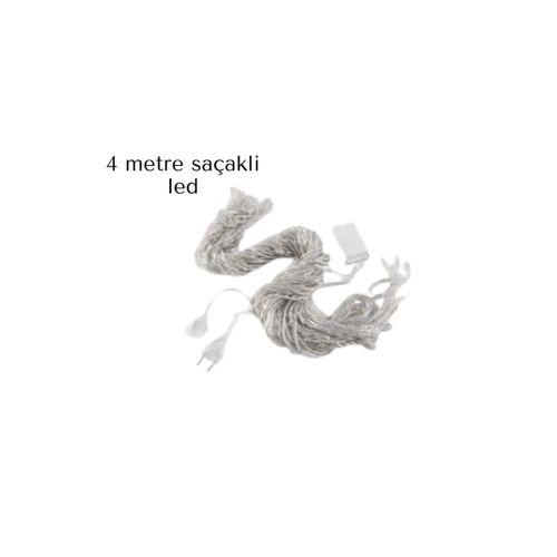 Saçaklı 4 Metre Perde Led